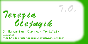 terezia olejnyik business card